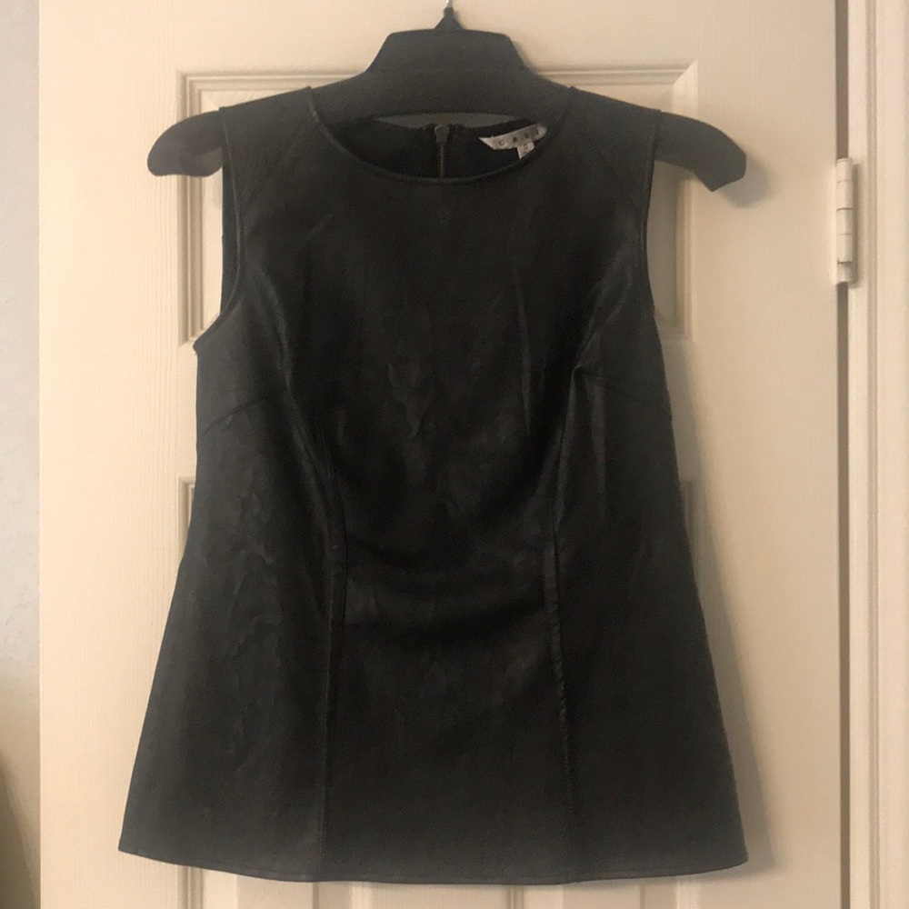 CAbi faux leather Fleather Shell size 0